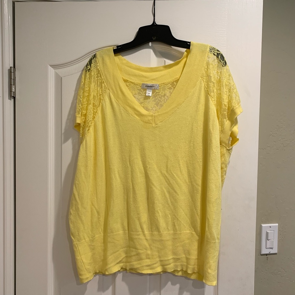 👚 GUC Yellow Dress Barn short sleeve shirt